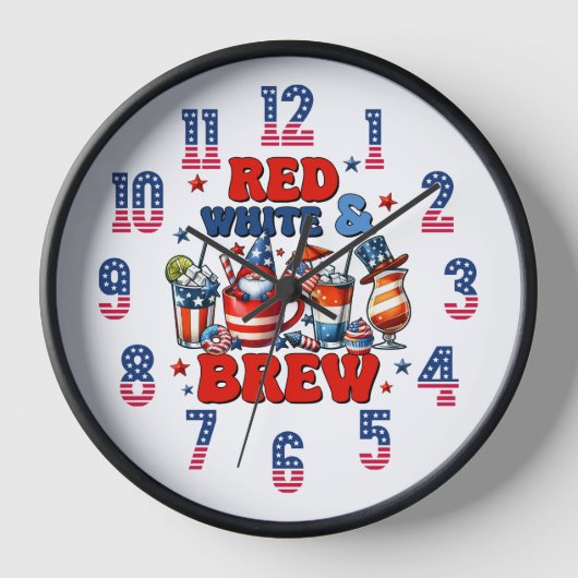 Red White & Brew Uhr (Vorderseite)
