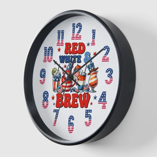 Red White & Brew Uhr (Winkel)