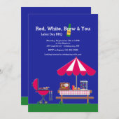 Red White Brew & You Einladung (Vorne/Hinten)