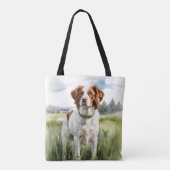 RED & WHITE BRITTANY SPANIEL DOG TASCHE (Rückseite)