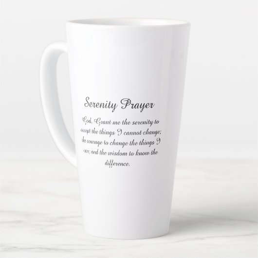 Red White Brown Champion Racehorse Prayer Milchtasse (Linke Ecke)