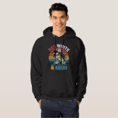 Red White & Bruh Fischen Kunst Hoodie (Vorne ganz)