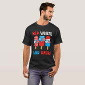 Red White Bruh Popsicle 4th July Boy Men Funny Pat T-Shirt (Vorne ganz)