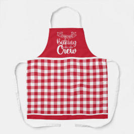 Red & White Buffalo Kariertes Weihnachtsgebäck Cre Schürze