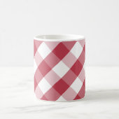 Red White Buffalo Karo Kaffee Tasse (Mittel)