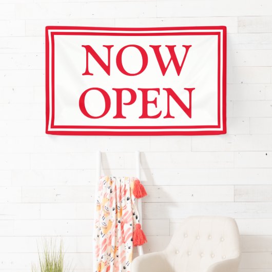 Red White Business jetzt offen Banner (Insitu)
