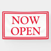 Red White Business jetzt offen Banner (Horizontal)