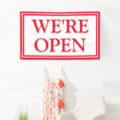 Red White Business Wir sind Open Banner (Insitu)