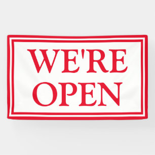 Red White Business Wir sind Open Banner
