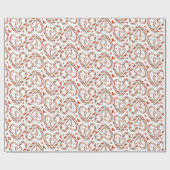 Red & White Candy Cane Hörnchen Geschenkpapier (Flach)