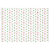 Red & White Candy Cane mit Weihnachtsball Tischdecke (Vorderseite (Horizontal))