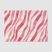 Red White Candy Cane Stripes Christmas Seidenpapier (Vorderseite)