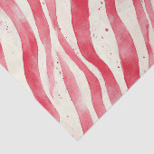 Red White Candy Cane Stripes Christmas Seidenpapier (Ausschnitt)