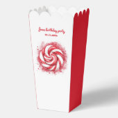 Red & White Candy Winter Geburtstag Geschenkschachtel (Vorderseite)