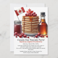 Red & White Celebration Canada Day Pancake Party