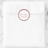 Red & White Chill Party Brautparty Runder Aufkleber (Tasche)