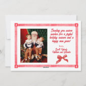 Red & White Chinoiserie Topiary Weihnachten Foto (Rückseite)