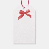 Red & White Chinoiserie Topiraz Geschenkanhänger (Rückseite)