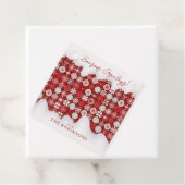 Red White Christmas Candy Pattern#13 ID1009 Geschenkanhänger (Beispiel)