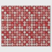 Red White Christmas Candy Pattern#13 ID1009 Geschenkpapier (Flach)