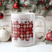 Red White Christmas Candy Pattern#13 ID1009 Kaffeetasse