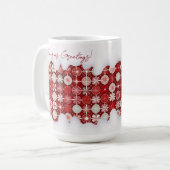Red White Christmas Candy Pattern#13 ID1009 Kaffeetasse (Vorderseite Links)