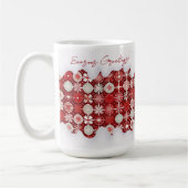 Red White Christmas Candy Pattern#13 ID1009 Kaffeetasse (Links)