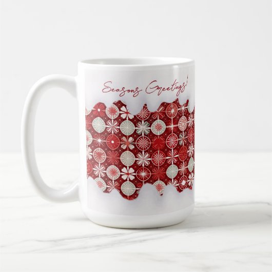 Red White Christmas Candy Pattern#13 ID1009 Kaffeetasse (Links)