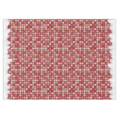 Red White Christmas Candy Pattern#13 ID1009 Tischdecke (Vorderseite (Horizontal))