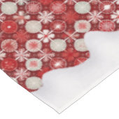 Red White Christmas Candy Pattern#13 ID1009 Tischdecke (Schrägansicht)