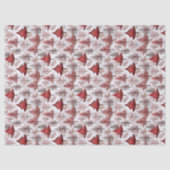 Red White Christmas Tree Pattern#4 ID1009 Seidenpapier (Vorderseite)