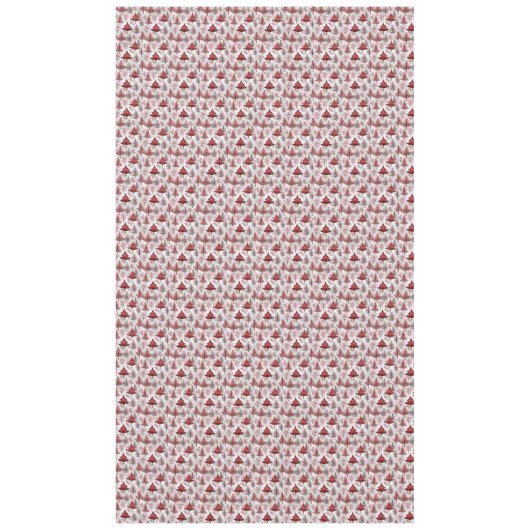 Red White Christmas Tree Pattern#4 ID1009 Tischdecke (Vorderseite)