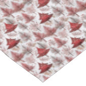 Red White Christmas Tree Pattern#4 ID1009 Tischdecke (Schrägansicht)