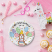 Red White Cockapoo Cavapoo Dog Birthday Pappteller (Party)