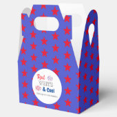 Red White & Cool 4. Juli Geburtstag Geschenkschachtel (Geöffnet)