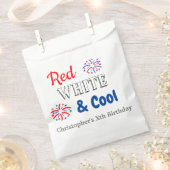 Red White & Cool 4. Juli Geburtstag Geschenktütchen (Ausgeschnitten)