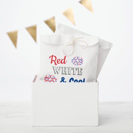 Red White & Cool 4. Juli Geburtstag Geschenktütchen (Party)