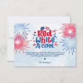 Red White & Cool Vielen Dank Karte (Vorderseite)