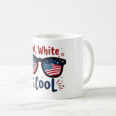 Red White & Cooler 4. Juli Tasse (VorderseiteRechts)
