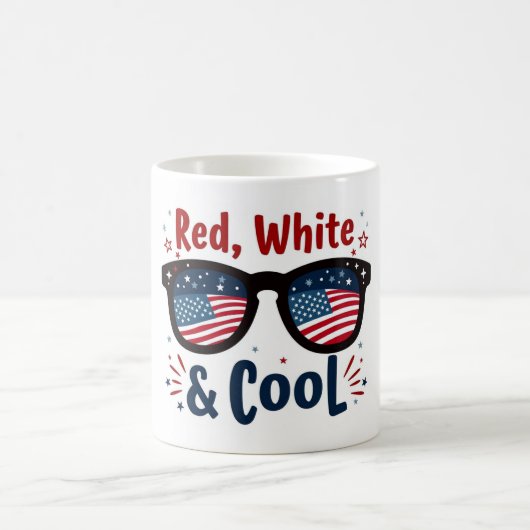 Red White & Cooler 4. Juli Tasse (Mittel)