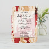 Red White Cream Western Cowhide Einladung (Stehend Vorderseite)