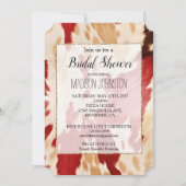 Red White Cream Western Cowhide Einladung (Vorderseite)