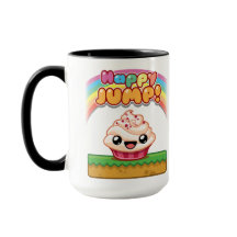 Red/White Cupcake - Happy Jump