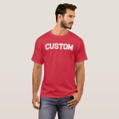 Red & White CUSTOM University T - Shirt (Vorne ganz)