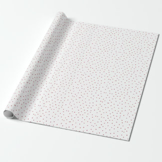 Red & White Cute Tiny Heart Seamless Pattern  Geschenkpapier