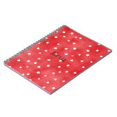 Red White Dots Notizblock (Linke Seite)