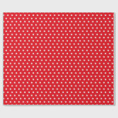 Red & White Dotty Wrapping Paper Geschenkwrap Geschenkpapier (Flach)