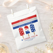 Red White Due 4. Juli Fpopsicles Babydusche Geschenktütchen (Ausgeschnitten)