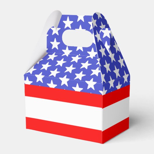 Red White & Due Baby Dusche Geschenkschachtel (Rückseite)