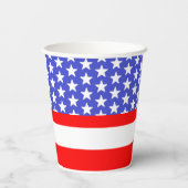 Red White & Due Baby Dusche Pappbecher (Rückseite)